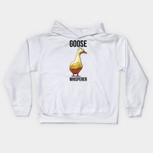 Funny Goose Whisperer Kids Hoodie